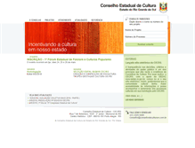 Tablet Screenshot of conselhodeculturars.com.br